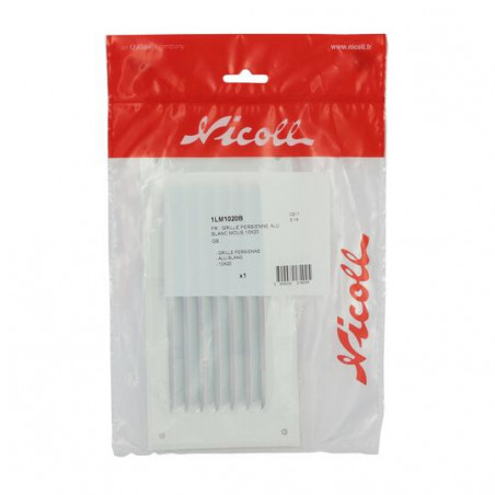 Aluminio lacado blanco con mosquitera: Rectangular horizontal 10x20