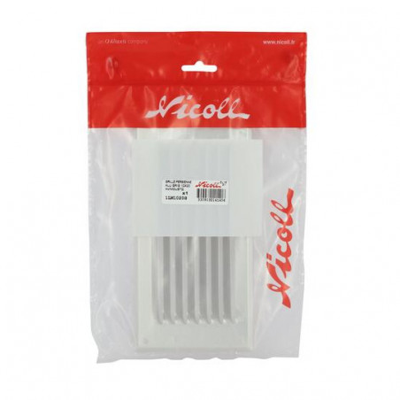 Grijs geanodiseerd aluminium met horizontale rechthoekige hor 10x20