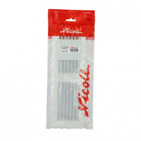 White Lacquered Aluminium With Mosquito Net : Rectangular Horizontal 10X30, NICOLL, 1LM1030B