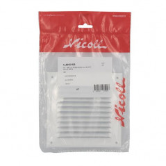 Rejilla de aluminio lacado en blanco con mosquitera cuadrada 15x15