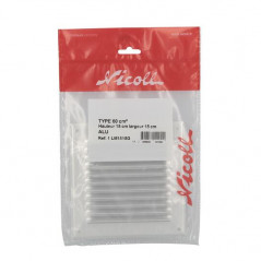 Grijs geanodiseerd aluminium met vierkant insectengaas 15x15