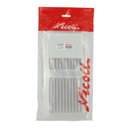 Aluminio Anodizado Gris Con Mosquitera: Horizontal Rectangular 15X30, NICOLL, 1LM1530G