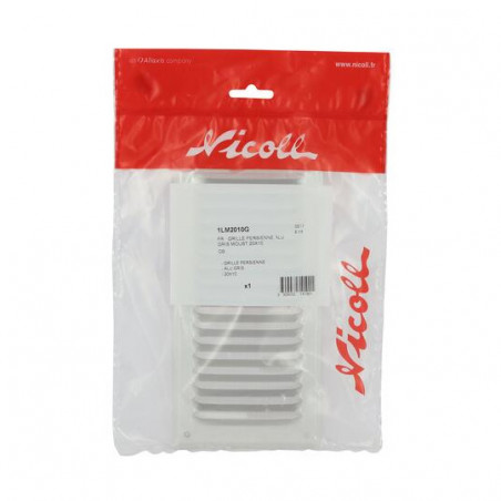 Alluminio anodizzato grigio con schermo: rettangolare verticale 20X10