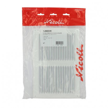 Aluminio lacado blanco con mosquitera: Rectangular horizontal 20x30