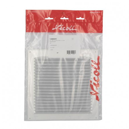 Aluminio anodizado gris con mosquitera: cuadrado 25x25