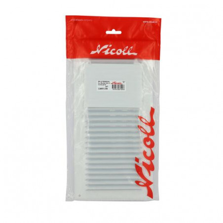 Aluminio Lacado Blanco Con Mosquitera: Rectangular Vertical 30X15, NICOLL, 1LM3015B