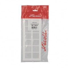 Classique PVC Extra plat rechthoekig, 108x254, wit