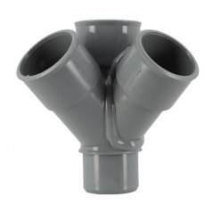 Croix d'angle PVC 45 degré Mâle/Femelle, 32 NICOLL AF14 - Image 1/5