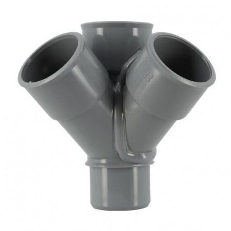 Croix d'angle PVC 45 degré Mâle/Femelle, 32 NICOLL AF14 - Image 1/5