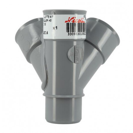 Angolo Trasversale 45° Maschio/Femmina - 32, NICOLL, AF14