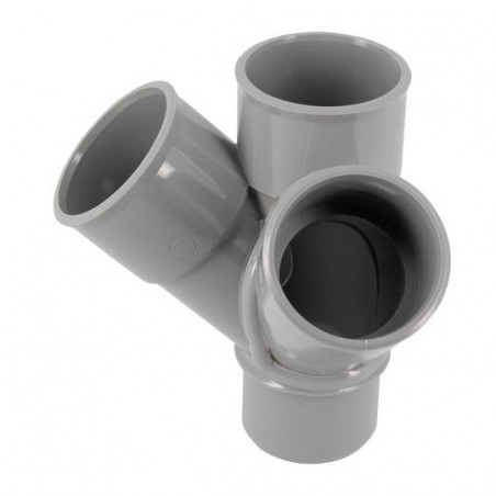 Croix d'angle PVC 45 degré Mâle/Femelle, 40