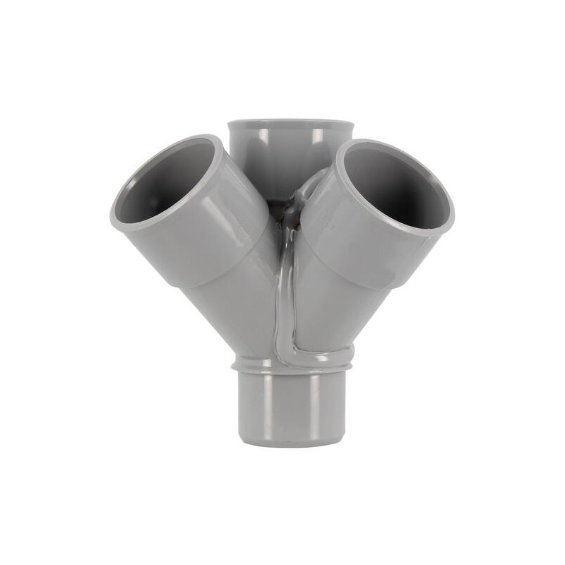 Hoekkruis PVC 45 graden Mannelijk/Vrouwelijk, 40