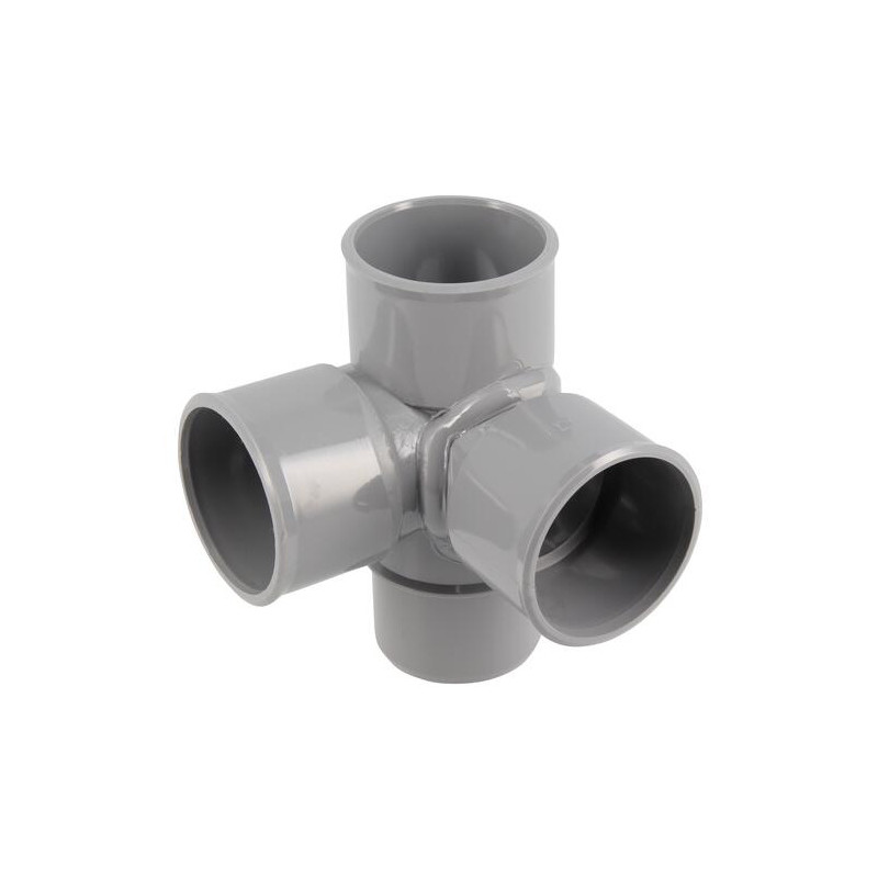 Cruz de ángulo PVC 87 grados 30 Macho/Hembra, 40