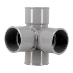 Croix d'angle PVC 87 degré 30 Femelle/Femelle, 40