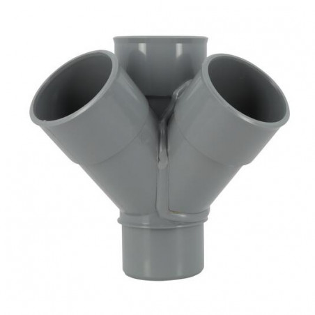 Croix d'angle PVC 45 degré Mâle/Femelle, 50 NICOLL AJ14 - Image 3/5