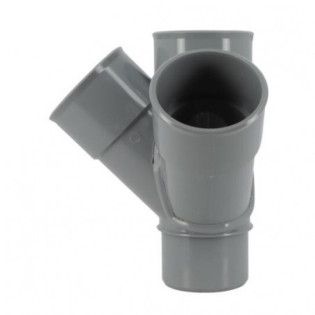 Croix d'angle PVC 45 degré Mâle/Femelle, 50 NICOLL AJ14 - Image 4/5