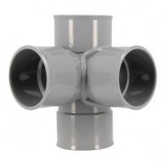 Croix d'angle PVC 87 degré 30 Femelle/Femelle, 50