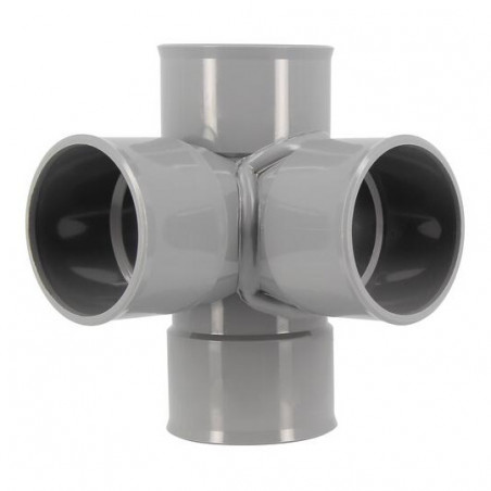 Croix d'angle PVC 87 degré 30 Femelle/Femelle, 50