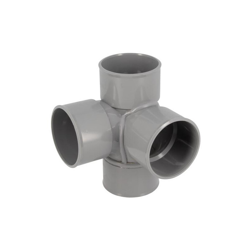 Croix d'angle PVC 87 degré 30 Femelle/Femelle, 63