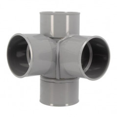 Croix d'angle PVC 87 degré 30 Femelle/Femelle, 63