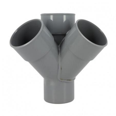 Croix d'angle PVC 45 degré Mâle/Femelle, 75 NICOLL AP14 - Image 3/5