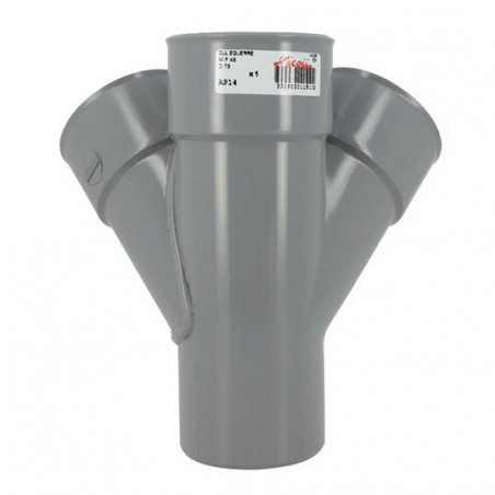 Angolo Trasversale 45° Maschio/Femmina - 75, NICOLL, AP14