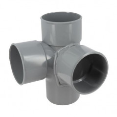 Croix d'angle PVC 87 degré 30 Mâle/Femelle, 75 NICOLL AP18 - Image 1/5