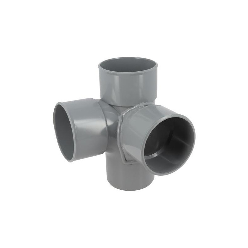 Croix d'angle PVC 87 degré 30 Mâle/Femelle, 75