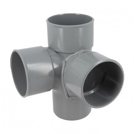 Croix d'angle PVC 87 degré 30 Mâle/Femelle, 75 NICOLL AP18 - Image 1/5