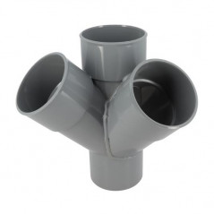 Cross Angle 45° Male/Female - 80, NICOLL, AR14