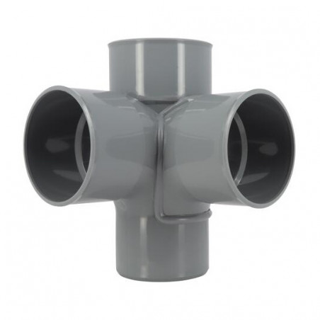 Croix d'angle PVC 87 degré 30 Mâle/Femelle, 80 NICOLL AR18 - Image 4/6