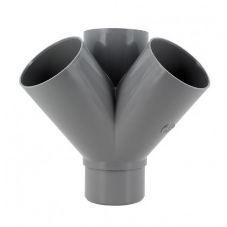 Croix d'angle PVC 45 degré Mâle/Femelle, 100 NICOLL AT14 - Image 3/4