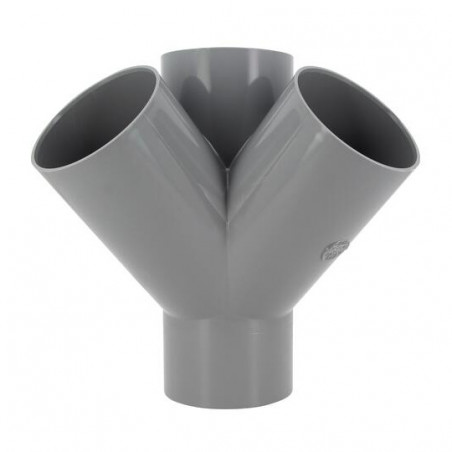 Croix d'angle PVC 45 degré Femelle/Femelle, 100 NICOLL AT144 - Image 3/4