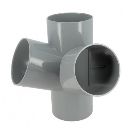 Croix d'angle PVC 67 degré 30 Femelle/Femelle, 100