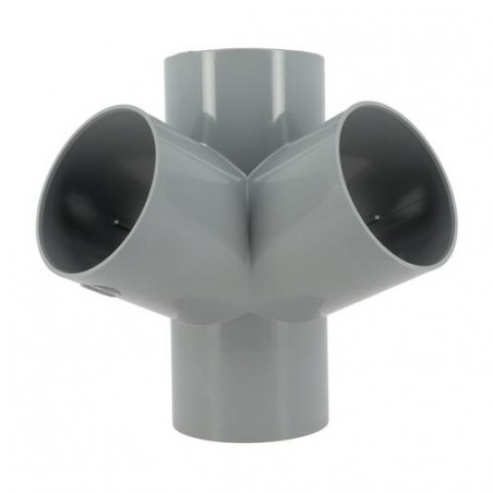 Croix d'angle PVC 67 degré 30 Femelle/Femelle, 100 NICOLL AT166 - Image 5/6