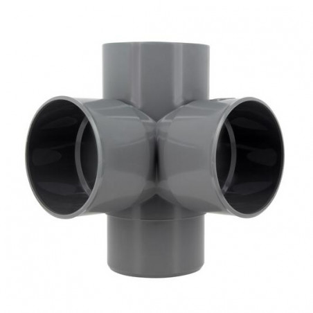 Croix d'angle PVC 87 degré 30 Mâle/Femelle, 100 NICOLL AT18 - Image 3/4