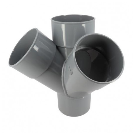 Croix d'angle PVC 45 degré Mâle/Femelle, 110 NICOLL AV14 - Image 1/5