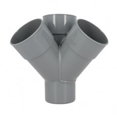 Croix d'angle PVC 45 degré Mâle/Femelle, 110