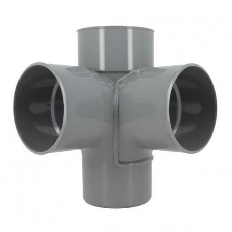 Croix d'angle PVC 87 degré 30 Mâle/Femelle, 110 NICOLL AV18 - Image 4/6