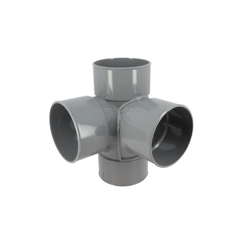 Croix d'angle PVC 87 degré 30 Femelle/Femelle, 110