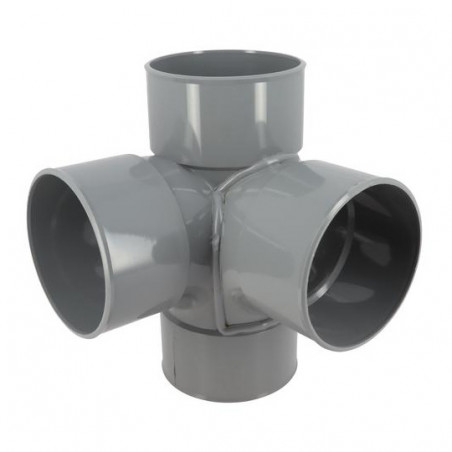 Croix d'angle PVC 87 degré 30 Femelle/Femelle, 110 NICOLL AV188 - Image 1/5