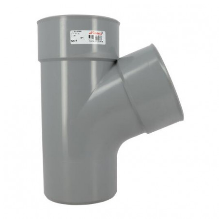 Croix d'angle PVC 67 degré 30 Mâle/Femelle, 125 NICOLL AX16 - Image 5/5