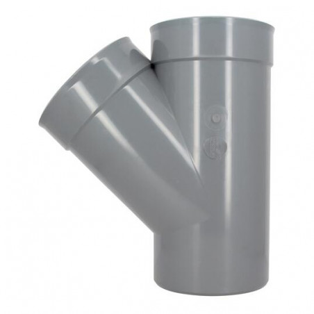 Té PVC 45 degré MF 200 NICOLL BB14 - Image 3/4