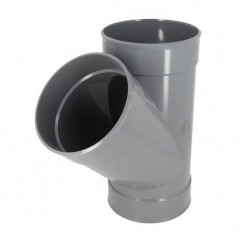 Té PVC 45 degré FF 200