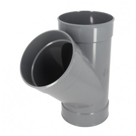 Té PVC 45 degré FF 200