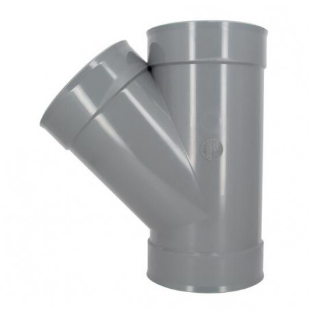 Té PVC 45 degré FF 200 NICOLL BB144 - Image 3/4