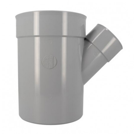 Verlaagd 45 graden PVC T-stuk MF 200/100/200