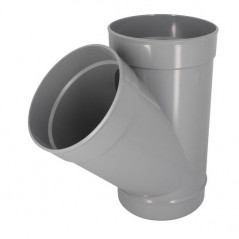 Té PVC 45 degré MF 250 NICOLL BD14 - Image 1/3