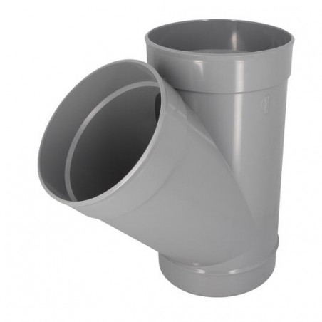 Té PVC 45 degré MF 250 NICOLL BD14 - Image 1/3