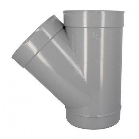 Té PVC 45 degré MF 250